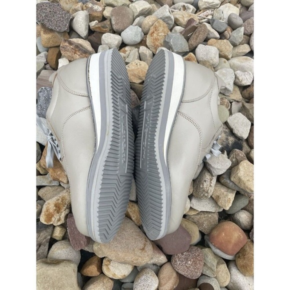 Foot So Port Suburban USA Shoe (930) Grey/beige Leather Mens 7.5B Vibram sole - Picture 4 of 7